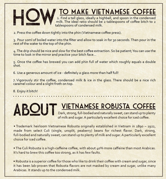 How to make Vietnamese Coffee