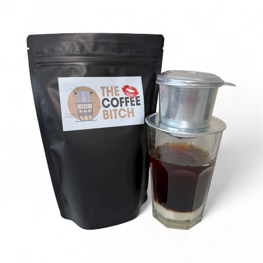 1kg The Coffee Bitch + Phin Filter = Cafe Sua Da