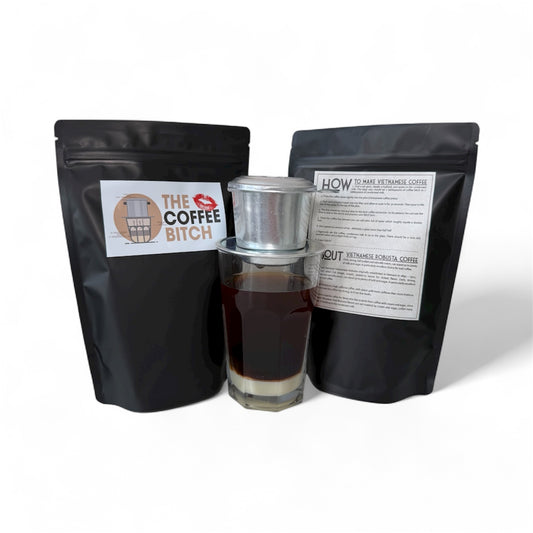 Vietnamese Coffee Drip Filtered Fine Ground 2x250g + Free Filter Phin