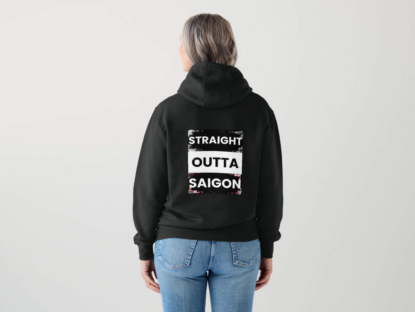Straight outta Saigon Hoodie Unisex Black