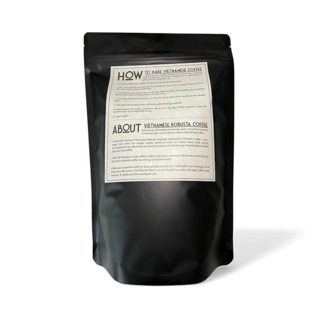 Vietnamese Coffee Beans 1kg Beans 100% Robusta Medium Roast